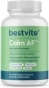 Calma AF (Fórmula avanzada) (60 Veggie Caps) - Clínicamente Studied Shoden Ashwagandha, Suntheanine L Theanine, PharmaGABA - No Stearates - Vegan - No GMO - Gluten Gratis - Ashwagandha & GABA Suplementos