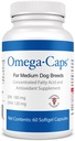 Omega-Caps para perros medianos - Omega 3, Vitaminas, Minerales, Antioxidantes - Sistema de soporte, Juntas, Corazón y Cerebro - 60 cápsulas de Softgel