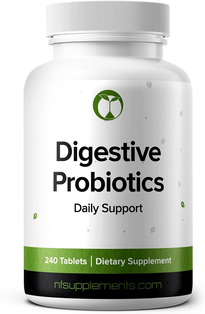 Probióticos para apoyos de salud digestivos Bloating " Regularity Supplement 240 Tablets 3 Billion CFU (240, Probióticos Digestivos)