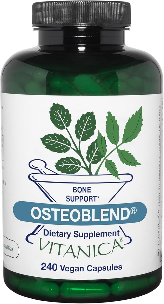 Vitanica, OsteoBlend, Bone Support, Vegan, 240 cápsulas