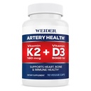 Suplemento de salud de la arteria húmeda, vitamina K2 (180mcg) &amp; vitamina D3 (5000iu), 90 cápsulas vegetales