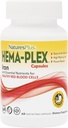 NaturalezasPlus Hierro Hema-Plex - 60 cápsulas de acción rápida - 85 mg Hierro Chelatado + Vitamina C " Bioflavonoides para células sanas de sangre roja - Vegan, Gluten Gratis - 30 Serviciones