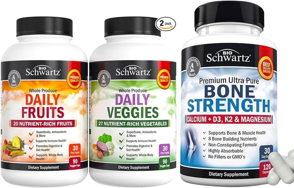 Triple Fuerza Omega 3 Fish Oil Softgels (1 Mes de Suministro) Plus Glucosamine Chondroitin MSM Triple Strength Joint Support Suplemento (1 Mes de Suministro)