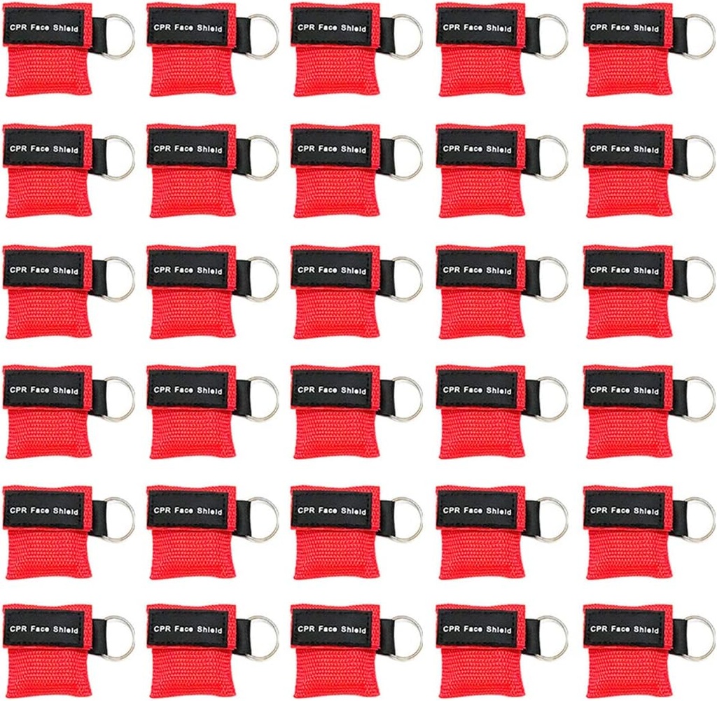 CPR Mask, Disposable CPR Shield Mask de emergencia con una sola válvula de agua Barrera de respiración para primeros auxilios