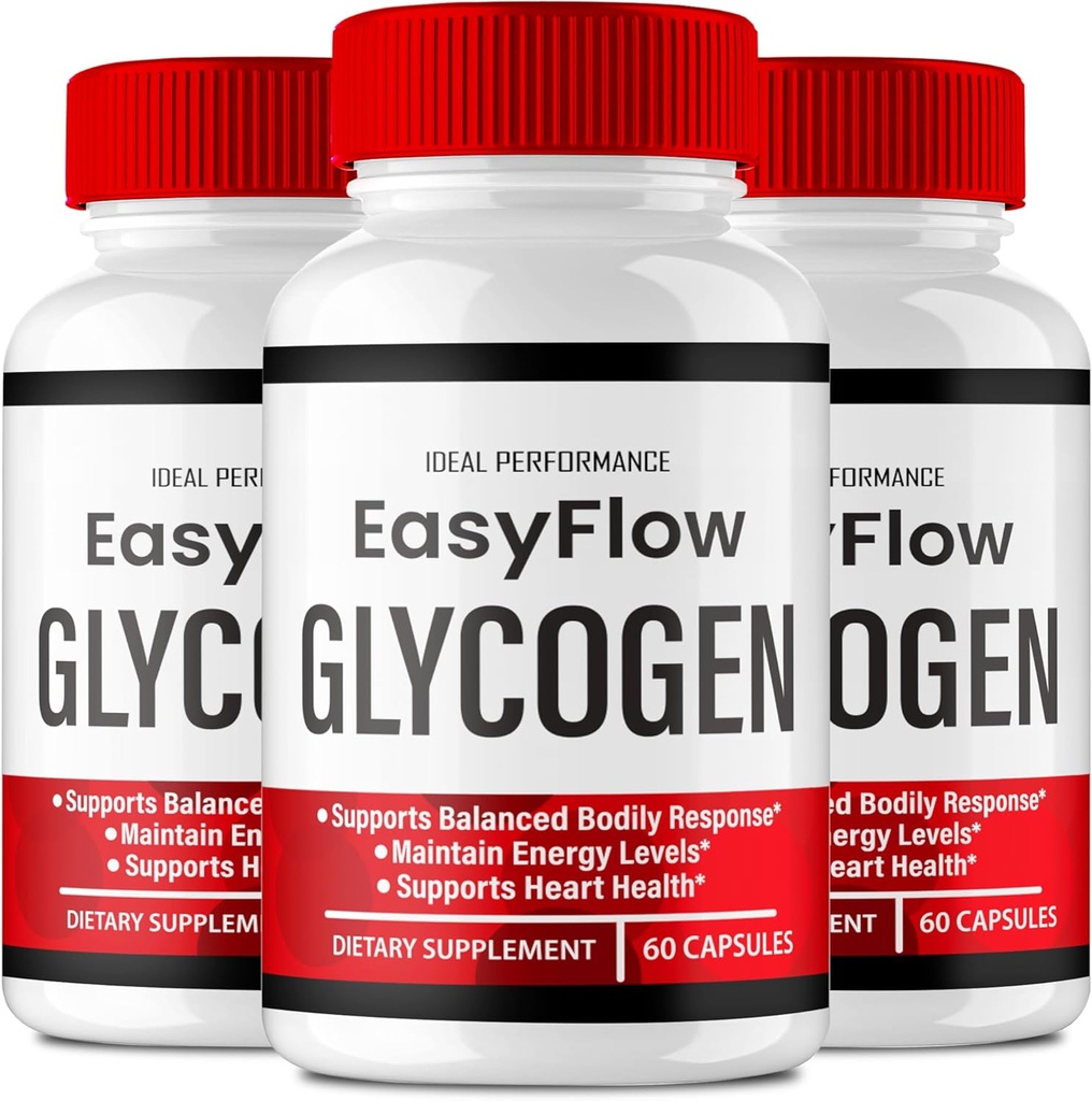 Easy Flow Glycogen Support Capsules - Official Formula Glycogen Support EasyFlow Pills, Easy Flow - Maximum Strength, Glyco Optimizer Pills, Salud general, Easy Flow Capsules Comentarios (3 Pack)