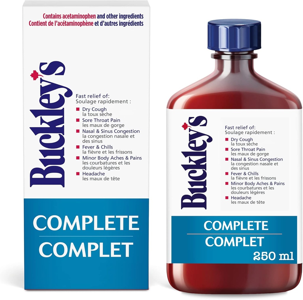 Original 'COMPLETE' de BUCKLEY para COUGH 250 ml tamaño