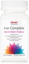GNC Mujeres Hierro Completa Multivitamina, mejora la capacidad de Absorb Iron, 60 caplets
