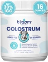 Grass Fed Colostrum Powder – Garantizado 30% IgG ← Promueve Sistema Digestivo, Salud Muscular y Mejora Sistema Immune ← Desarrollado, No GMO y Libre de Pegamento Silencio 16 OZ 454 gm Fuente de USA