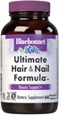 Bluebonnet Nutrition Ultimate Hair and Nail Fórmula, Vitaminas*, Minerales*, Especialidad Nutrientes para la Belleza Dentro*, Libre de gluten, Kosher-Certified, Libre de lácteos, Vegan, 60 cápsulas vegetales, 20 piezas