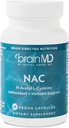 BRAINMD NAC - 60 cápsulas Vegan - Antioxidante + Soporte Inmunitario - Gluten Free - 60 piezas