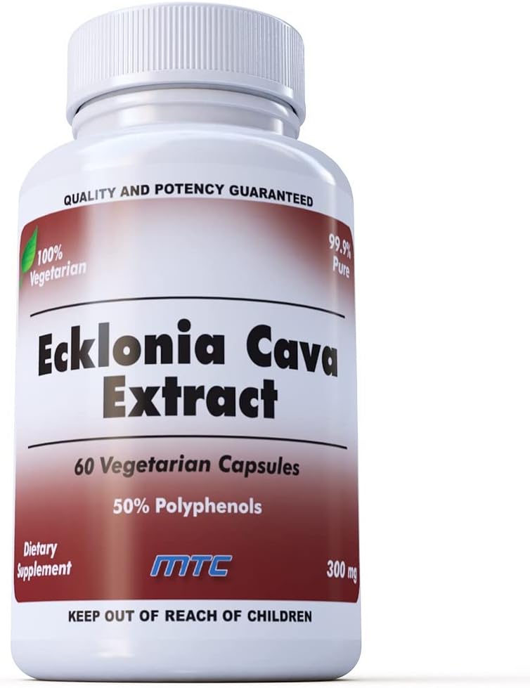 Ecklonia Cava Extracto 300 mg, 50% Polyphenols, 60 cápsulas vegetarianas, Wellness Support