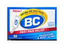 BC Pain Relief Powder Sticks, 50 Sticks Por Pack (3 Packs)