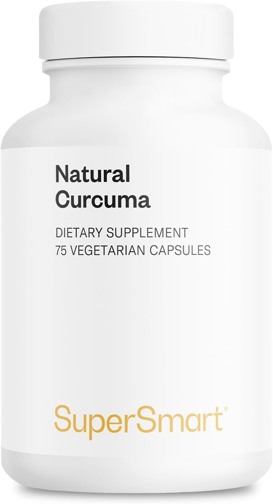Supersmart - Curcuma natural 2500mg por día (High Potency) - Curcuma Longa Extract Supplement - Tumeric Curcumin 95% Curcuminoids ← Non-GMO & Gluten Free - 75 cápsulas vegetarianas