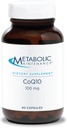 Mantenimiento metabólico CoQ10 cápsulas - 100 mg CoenzymeQ10 con vitamina C - Antioxidante, inmunológico, energía + soporte cardiovascular (60 cápsulas)