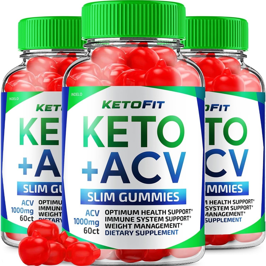 (3 Pack) Ketofit ACV Gummies Advanced 1000mg, KetoFit Keto + ACV Gestión de peso Gummies Apple Cider Vinegar Keto Fit Suplemento dietético Ketofit Gummies Comentarios Vitamina B12 B6 (180 Gummies)