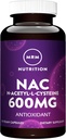 MRM Nutrición N-Acetyl-Cysteine (NAC) 600mg  Antixoidant Silencio Salud vital Salud para los seres vivos ANTE Mitocondrial Health ANTE Vegan + Libre de gluten 60 Servings