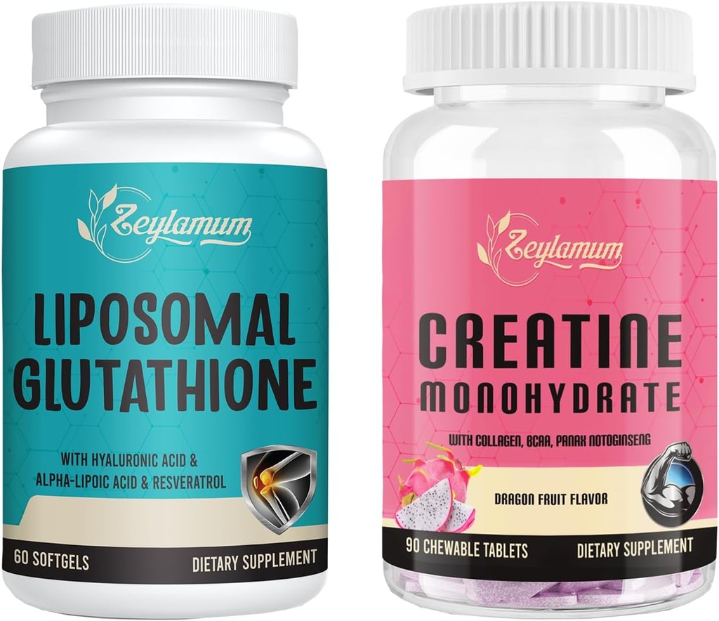 Liposomal Glutathione 1 Pack &amp; Creatine Monohydrate 1 Pack