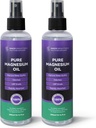 Óleo de Magnesio Lavender, Óleo de Magnesio para Pies – Big 10oz, 100% natural &amp; pura, rápida absorción para el bienestar completo del cuerpo, musculo, salud de la piel – USP Grade - 2 Pack