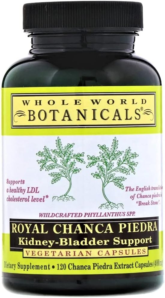 Botánicos de todo el mundo Royal Chanca PiedraTM Kidney-Bladder Support 120 Veg Capsules, para Kidney and Bladder Health