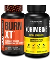 Grabador de grasa de la fábrica con Yohimbine - Suplementos termogénicos para hombres &amp; mujeres - Burn-XT Thermogenic Fat Burner &amp; Yohimbine Extra Strength Suplemento 2.5mg, 270 cápsulas