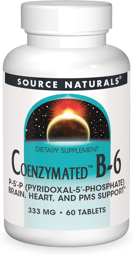 Fuente Naturals Coenzimated B-6, Promueve un Sistema Nervous saludable*, 333mg - 60 Tablets