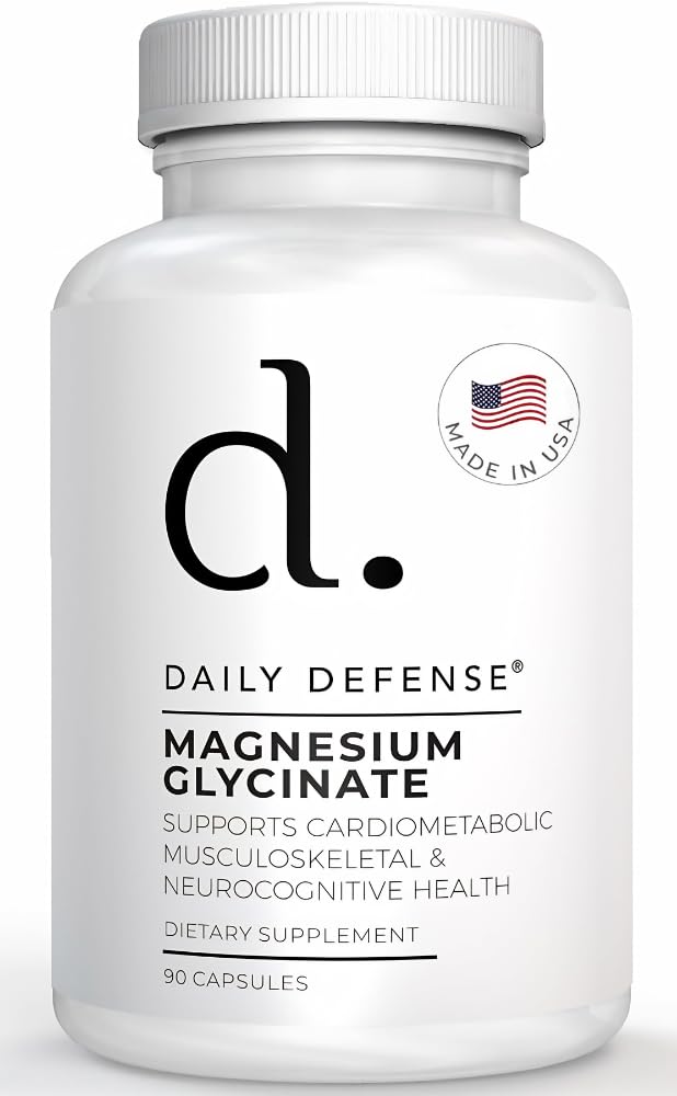 Magnesio Glycinate 200mg – Magnesio Chelated Bisglycinate para la relajación muscular, salud cardíaca y metabolismo – 90 capsules Suplemento, Hecho en los EE.UU.