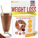 Meal Replacement Shake for Women with Chocolate Flavor, Keto Friendly, Kosher Protein Powder, Pre " Probiotics for Easy Digestion, No Sucralose Included, 16,9 Oz