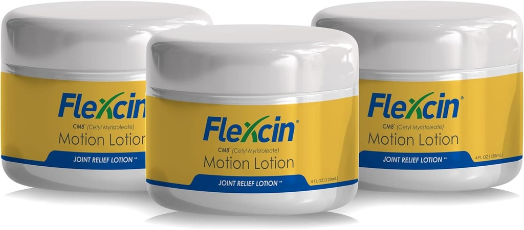 Flexcin con CM8 Motion Lotion 4 oz Jar - 3 Pack (4oz Jars)