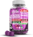 Nutracéuticos limpios Probióticos vaginales para mujeres Gummies con arándano, Uva Ursi, Horsetail, D-Mannose, Prebióticos & Enzymes Digestivos, Vaginal Health Supplement for pH Balance Flora Odor VBiotic