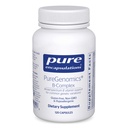 Encapsulaciones puras Génomía B-Complex - Broad Spectrum B Vitamin Support for Genetic Expression, Cellular Function, Hormone Production & Energy Metabolism* - with Vitamin B12 & B6-120 Capsules