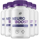 Neuro Boost Focus Supplement, Neuro Boost Memory Focus and Cognitive Support, Neuro Booster Pills Nootropic, NeuroBoost to Boost Memory, Neuro Boost Vitamin Reviews (5 Pack - 300 cápsulas)