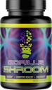 Gorilla Mind Shroom Suplemento Nootropic Mushroom (6700mg) - 270 Capsules/Incluye Lions Mane, Cordyceps, Reishi, Maitake/Increased Energy Immune Modulation, Enhanced Cognitive Functioning