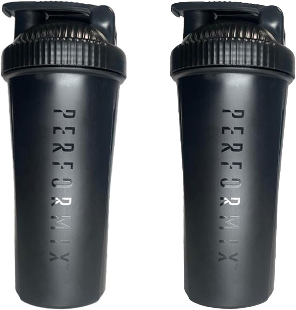 Botella Classic Shaker para Protein Shakes Pre Workout y Suplementos Whisk de plástico para esa mezcla perfecta cada vez  durable 28-Ounce  durable Black (2-Pack)
