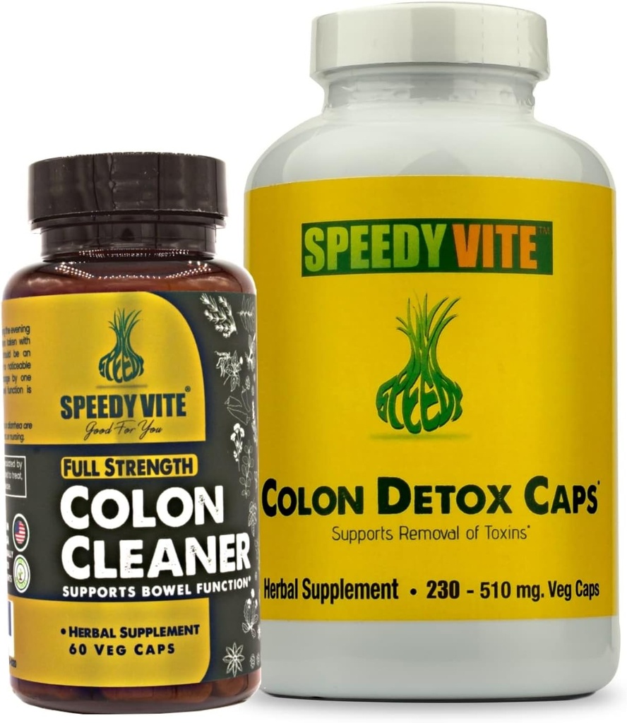 Completo Colon Detox &amp; Cleanse Set (230 Veg Cap Detox, 60 Tablet Cleanse)