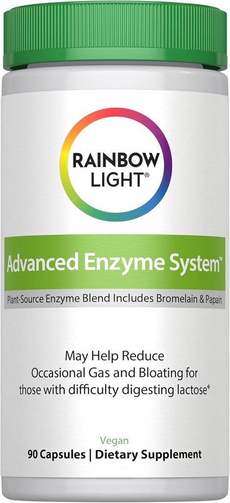 Rainbow Light Advanced Enzyme System Capsules, 90 Conde
