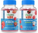 Niños de fibras preciosas gratuitas de azúcar + Probióticos + Prebióticos de fibra, Gummies Bundle - Gran Tasting, Suplemento de vitamina, Gluten Gratis, GMO Gratis, Chewable Gummy