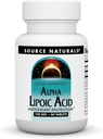 Fuente Naturales Ácido Lipoico Alfa apoya el metabolismo del azúcar saludable, función del hígado & generación de energía* -100 mg - 60 tabletas