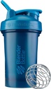 BlenderBottle Classic V2 Shaker Bottle Perfecta para Protein Shakes y Pre Workout, 20 onzas, Ocean Blue