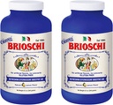 Brioschi Italian Lemon Flavored Effervescent Heartburn, Upset Stomach, Acid Indigestion, 8,5 oz bottle (Pack of 2)