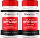 (2 Pack) Sugar Stream Glyco Optimizer Capsules, SugarStream Advanced Glyco Optimizer and Blood Support Supplement, Sugar Stream Maximum Strength Glycogen Support Multivitamin Formula (120 cápsulas)