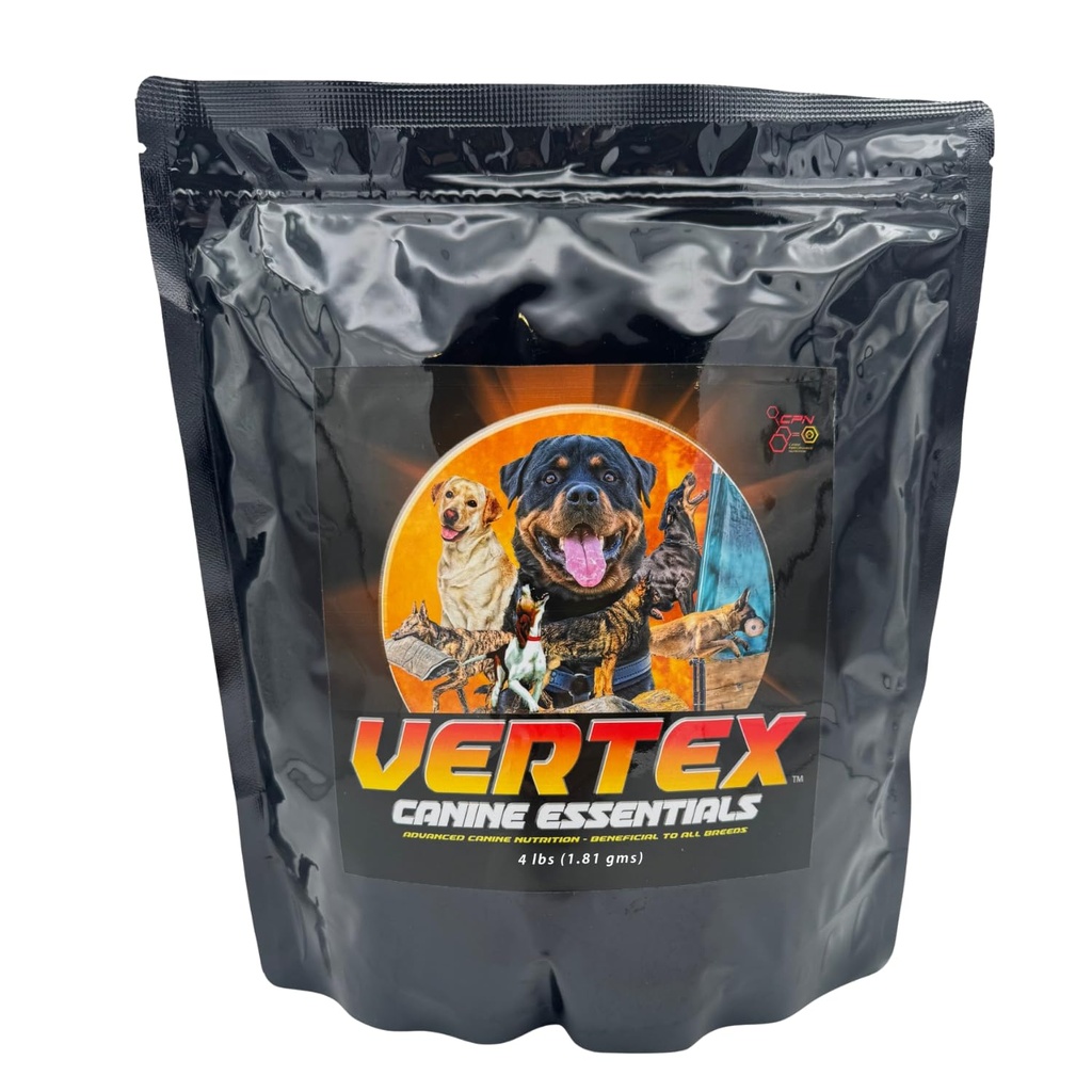Vertex High-Performance Dog Supplement – Predigested Liver, Whey & Egg Protein – Supports Muscle, Recovery, Fertility, Digestion & Milk Production – Ideal for Working, Breeding & Active Dogs - 4 lbs
