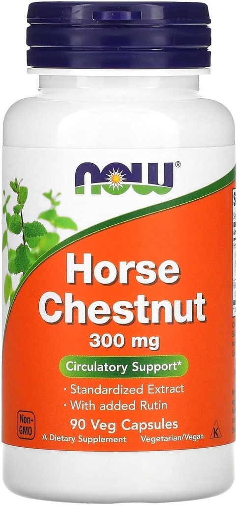 Caballo Chestnut Extracto 300mg Ahora Comidas 90 Caps