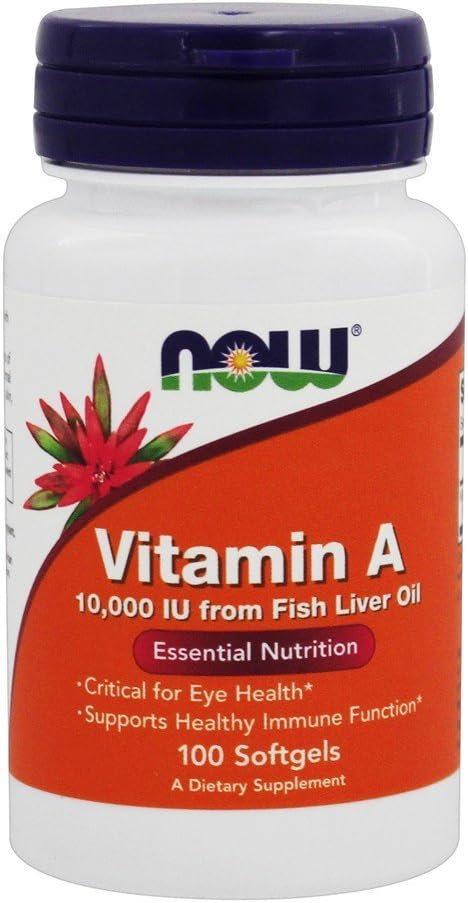 Ahora Alimentos, Vitamina A, 10.000 UI, 100 Softgels