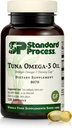Standard Process Tuna Omega-3 Oil - Brain &amp; Eye Health Support Supplement - Essential Fatty Acid Suplemento con Omega-3 - Suplemento Nutricional para la salud de la piel de la ayuda - 120 Softgels