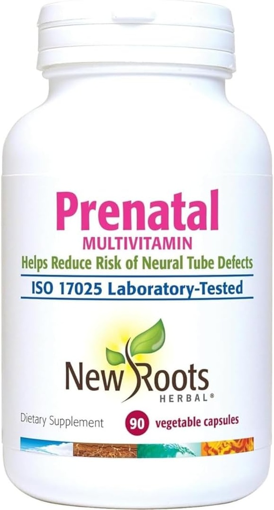 Nuevas raíces ← Vitaminas Prenatales y Minerales para Mujeres con Folate & Iron, Calcio, y más sufrimiento Multivitamínico completo con 23 Suplementos Esenciales – Todas las etapas Apoyo al Embarazo " Postnatal (90 cápsulas)
