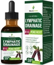 Poke Root Herb Lymphatic Drainage Drops for Lymph System Support, 8-in-1 Optimized Herbal Formula Supplement Tincture for Body Detox & Immune Support w/Cleavers Echinacea Extract. 2oz