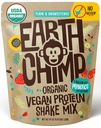 EarthChimp Organic Vegan Protein Powder - with Probiotics - Non GMO, Dairy Free, Non Whey, Plant Based Protein Powder for Women and Men, Gluten Free - 52 Servings 64 Oz (Plain &amp; Unsweetened) No Scoop