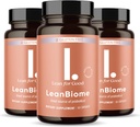 LeanBiome, 9-Strain Fórmula Probiótica, soporta un microbioma de Gut Equilibrado, potentes probióticos de Gut con Phytosome Greenselect - 60 cápsulas, 3 paquete