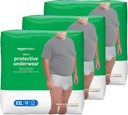   Basics Incontinence Underwear for Men, Maximum Absorbency, 2X-Large, 42 Count (3 Packs of 14)