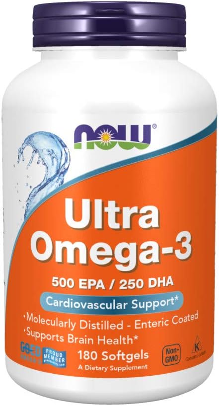 AHORA Alimentos - Ultra Omega-3 500 EPA/250 DHA - 180 Softgels